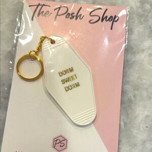 Dorm Sweet Dorm Vintage Motel Keychain